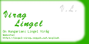 virag lingel business card